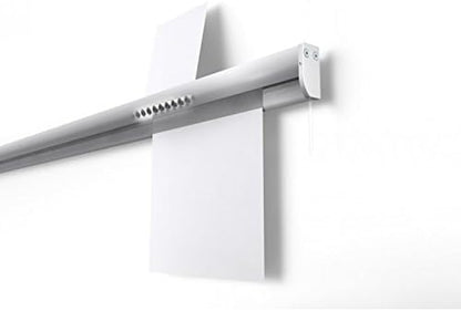 STAS Paper Rail 78.7'' - Wall-Mounted Display for Posters, Photos, Memos, and Drawings - White
