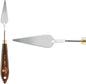 Creative Mark Stainless Steel Palette Knife Painting Tools - Paint Palette with Wooden Handle - Variety of Shapes and Sizes - 17T, 2-1/4 in