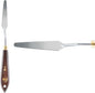 Creative Mark Stainless Steel Palette Knife Painting Tools - Paint Palette with Wooden Handle - Variety of Shapes and Sizes - 32T, 2-3/4 in