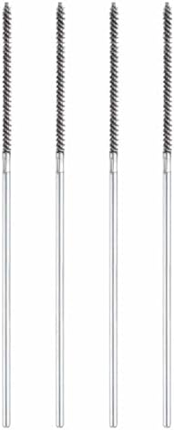 HARFINGTON 4pcs Wire Bore Brush 6 x 1/8" 1/8 Inch Shank Stainless Steel by HARFINGTON