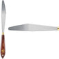 Creative Mark Stainless Steel Palette Knife Painting Tools - Paint Palette with Wooden Handle - Variety of Shapes and Sizes - 57F, 5-1/2 in