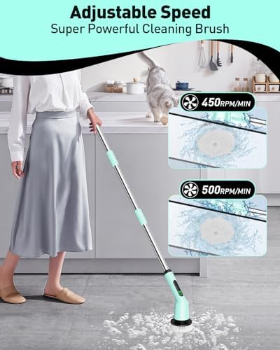 Electric Spin Scrubber for Bathroom, Shower Scrubber - Image 3