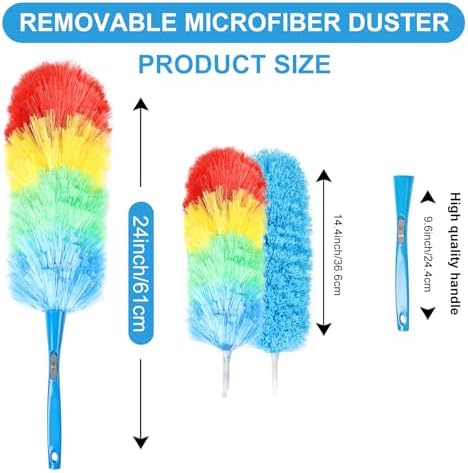 Rainbow Static Duster 24inch Reusable Microfiber Electrostatic Dusters - Image 2