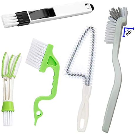 Crevice Cleaning Brush Set, Hard Bristle Grout Scrub Brushes by ANERONG