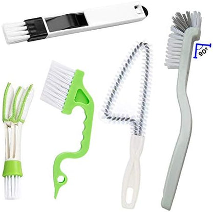 Crevice Cleaning Brush Set, Hard Bristle Grout Scrub Brushes by ANERONG
