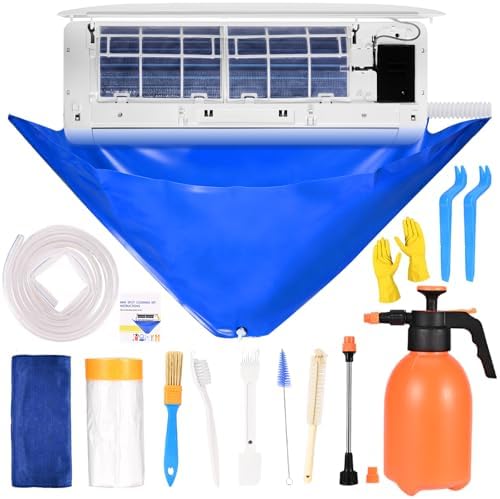 14Pcs Mini Split Cleaning Kit, Professional Mini Split Cleaning Bag by LEARNIBEE