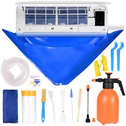 14Pcs Mini Split Cleaning Kit, Professional Mini Split Cleaning Bag by LEARNIBEE