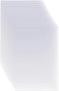 15 Pack 6 Mil Clear Mylar Stencil Sheets, 12" x 24" Blank Stencils, Reusable Template Material, Make Your Own Stencil Compatible Vinyl Cutting Machine