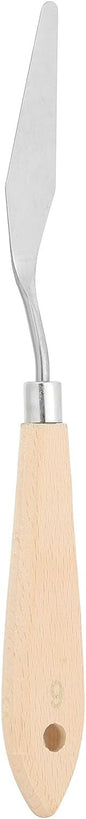PATIKIL Art Spatula, No.9 16mm Stainless Steel Flexible Palette Knife Painting Knife Painting Spatula Oil Painting Mixing Scraper with Wood Handle for Canvas Acrylic Painting, Brown