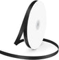 3/8" Wide x 100 Yards Single Face Polyester Satin Ribbon, Satin Ribbon for Crafts, Gift, Hair Bows, Wedding Party Decoration, Bow Making & Other Projects (Black)