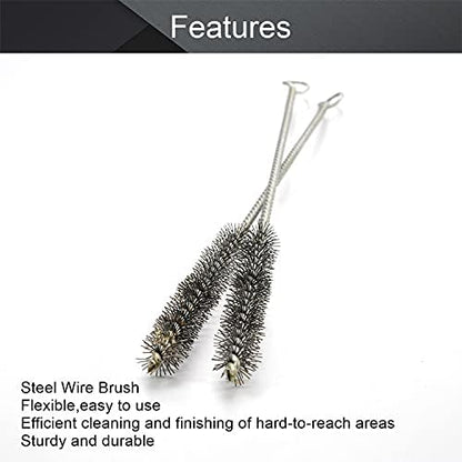 Utoolmart Steel Wire Cleaning Brush, Spiral Power Tube Brush, Steel Wire Tube - Image 3