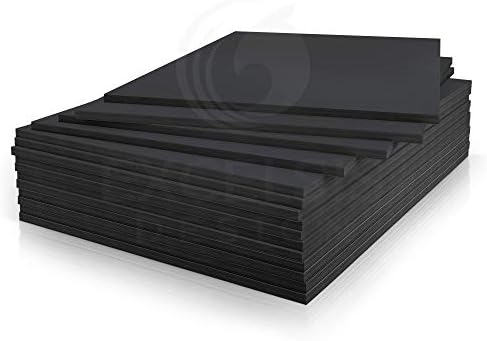 Black Foam Board 18 x 24 x 3/16" (5mm) Inch, 15 Pack Acid-Free Foam Core Poster Board Sheets for Art, Crafts, Presentation, Vision Board, Signboard, and Party Decorations