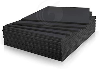 Black Foam Board 24 x 36 x 3/16" (5mm) Inch, 15 Pack Acid-Free Foam Core Poster Board Sheets for Art, Crafts, Presentation, Vision Board, Signboard, and Party Decorations