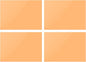 DMiotech 4Pcs Correction Gel Light Filter Overlay Transparent Plastic PVC Sheets Orange for Photo，Film,Video