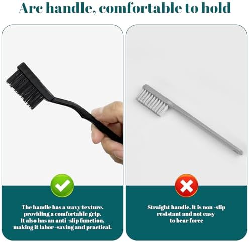 60 PCS Mini Nylon Brush Set，Masonry Brush Nylon Bristle - Image 3