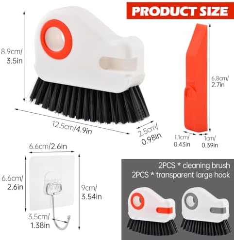 2‑in‑1 Groove Cleaning Brush, Window Track Cleaner - Image 3