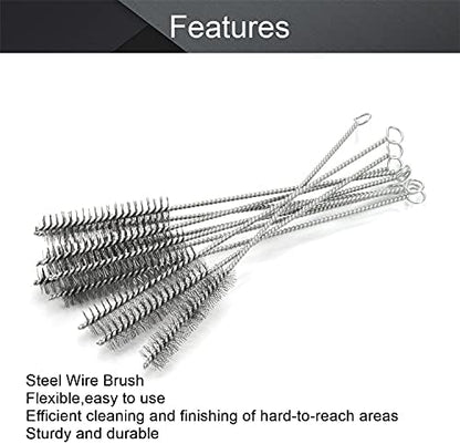 Utoolmart Steel Wire Cleaning Brush, Spiral Power Tube Brush, Steel Wire Tube - Image 3