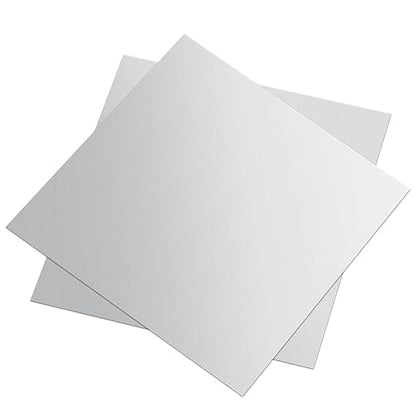 2 Pieces 6061 T651 Aluminum Sheet Metal 6X 6x0.02(24Gauge) Inch Rectangle Metal Plate, 0.5mm Aluminum Sheet, Plate for Crafting, Industry