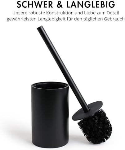 Yew Design Matte Black Toilet Bowl Brush - Image 3