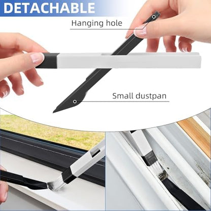 Window Track Cleaning Brush Set, 7 Pack Crevice Cleaner Tools - Image 4