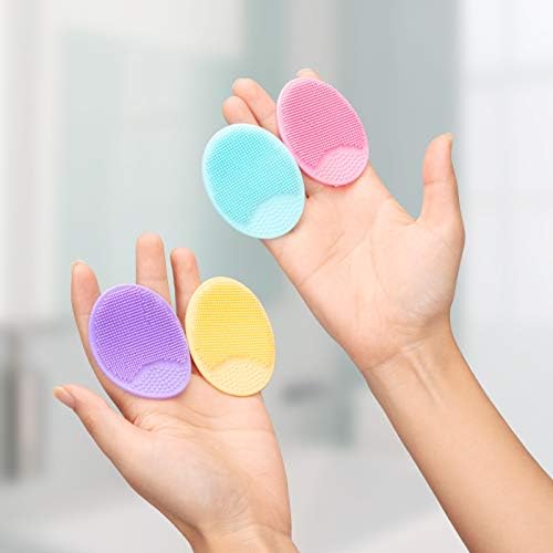 4 Pack Face Scrubber, JEXCULL Soft Silicone Facial Cleansing Brush Face - Image 5