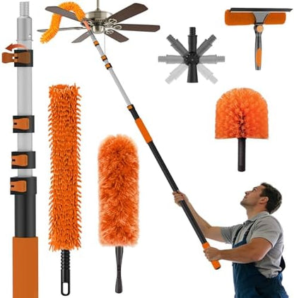 20FT Reach Extendable Ceiling Duster Kit by Veebuyla