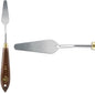 Creative Mark Stainless Steel Palette Knife Painting Tools - Paint Palette with Wooden Handle - Variety of Shapes and Sizes - 5T, 2-1/8 in