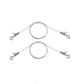 2PCS Adjustable Picture Hanging Wire 1.5m x 1mm Small Hooks, Picture Frame Wire Kit Heavy Duty 50lbs, Stainless Steel for Art, Mirror, Light Lamp, Billboards, Basket Flowerpot