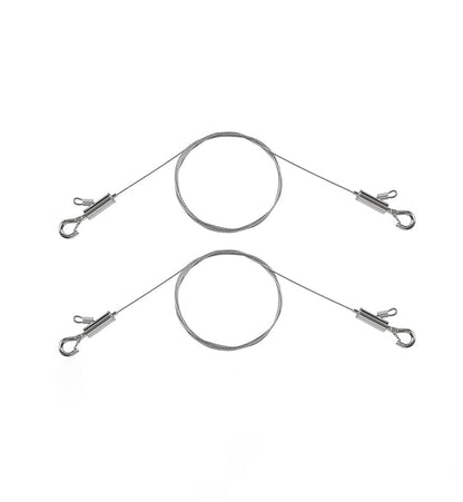 2PCS Picture Hanging Wire Adjustable 1m x 1mm Small Hooks, Picture Frame Wire Kit Heavy Duty 50lbs, Stainless Steel for Art, Mirror, Light Lamp, Billboards, Basket Flowerpot