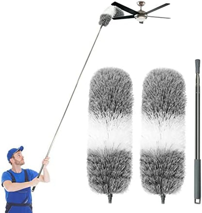 Microfiber Feather Dusters for Cleaning, Extendable Duster by AURUZA