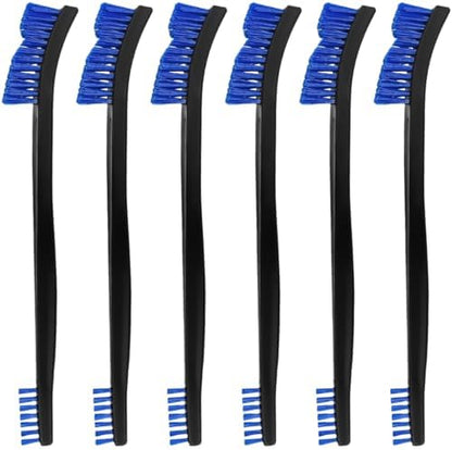 6 Pack Miaozhun Double-Ended Gun Cleaning Brush, 7 Inch Blue Nylon Bristle by Miaozhun