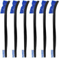 6 Pack Miaozhun Double-Ended Gun Cleaning Brush, 7 Inch Blue Nylon Bristle by Miaozhun