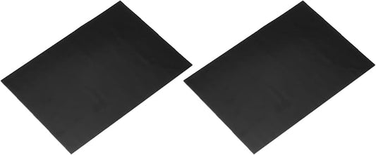 MECCANIXITY 2 Pcs Stained Glass Sheet Mosaic Tile 7.9 Inch x 5.9 Inch Black Stained Glass Sheets for Crafts DIY Art Project