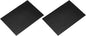 MECCANIXITY 2 Pcs Stained Glass Sheet Mosaic Tile 7.9 Inch x 5.9 Inch Black Stained Glass Sheets for Crafts DIY Art Project