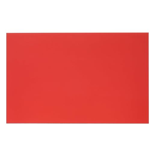 PATIKIL 8x12 Inch Anodized Aluminum Sheet Metal, 1Pcs Laser Plates Engraving Blanks 0.5MM Thin Rectangle for Crafting DIY House Laser Engraving, Red