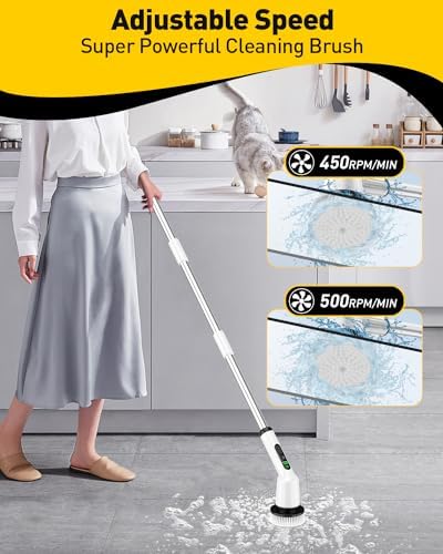 Electric Spin Scrubber for Bathroom, Shower Scrubber - Image 3