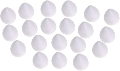 EORTA 80 Pieces Fondant Flower Forming Holders Oval Foam Flower Modeling Support Sugar Fondant Flowers Making Accessories for DIY Sugarcraft Baking Art, Small, 2X2.5 CM
