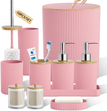 10PC Bathroom Accessories Set by LetUsMakeHomeYourFavoriteDestination