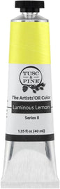 Tusc & Pine Artist Oil Paint - Luminous Lemon, 40 ml, Non-Yellowing, Rich & Creamy Consistency, Maximum Pigment Load, Small Batch Milled Oil Paints Made in the USA for Professional Artists