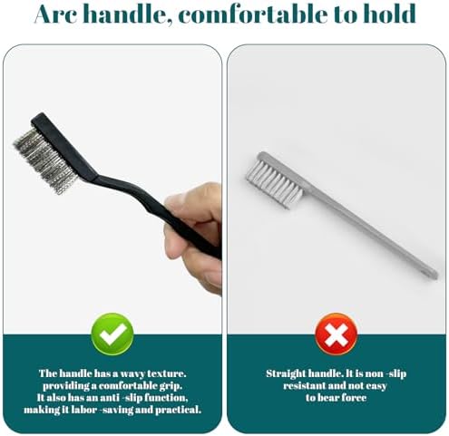 20 Pcs Mini Wire Brush Stainless Steel Brush Set, Masonry Brush Wire Brush - Image 3