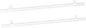 MECCANIXITY PVC Poster Hanger Rail Poster Strip Bar 45cm/18inch Clear with Clips for Poster, Map, 4 Set