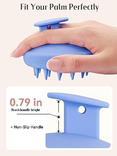 HEETA Silicone Scalp Massager Hair Scrubber Shampoo Brush - Image 3