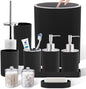 Black Bathroom Accessories Set by LetUsMakeHomeYourFavoriteDestination