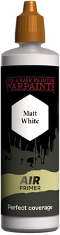The Army Painter Airbrush Primer White, 100ml Dropper Bottle Acrylic Paint Primer, Acrylic Airbrush Paint Primer for Airbrushing and Painting Wargaming Miniatures, Perfect for Tabletop Boardgames
