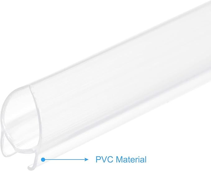 MECCANIXITY PVC Poster Hanger Rail Poster Strip Bar 45cm/18inch Clear with Clips for Poster, Map, 4 Set