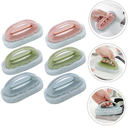 6pcs Strong Cleaning Sponge Brush - Image 2