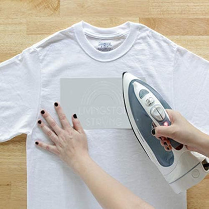 NuFun Activities Inkjet Printable Iron-On Heat Tshirt Transfer Paper 11x17 (12, Light Fabrics)