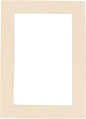 8x10 Mat Bevel Cut for 5.5x8.5 Photos - Acid Free Cream Precut Matboard with Backing Board and Crystal Clear, Self Seal Photo Mat Bag - for Pictures, Photos, Framing - 4-ply Thickness