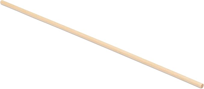Dowel Rods Wood Sticks Wooden Dowel Rods 3/16 x 12 Inch Unfinished Hardwood Sticks for Crafts and DIYers 250 Pieces by Woodpeckers