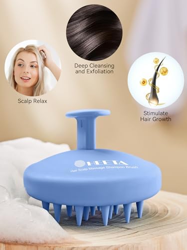 HEETA Silicone Scalp Massager Hair Scrubber Shampoo Brush - Image 5